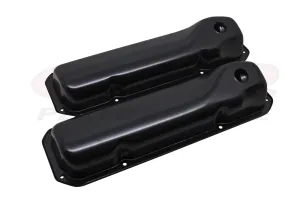 1969-82 FORD SMALL BLOCK 351C-351M-400M-BOSS 302 STEEL VALVE COVERS - BLACK