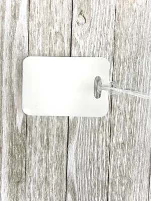 2.75" x 4" Rectangle Sublimation Bag Tag