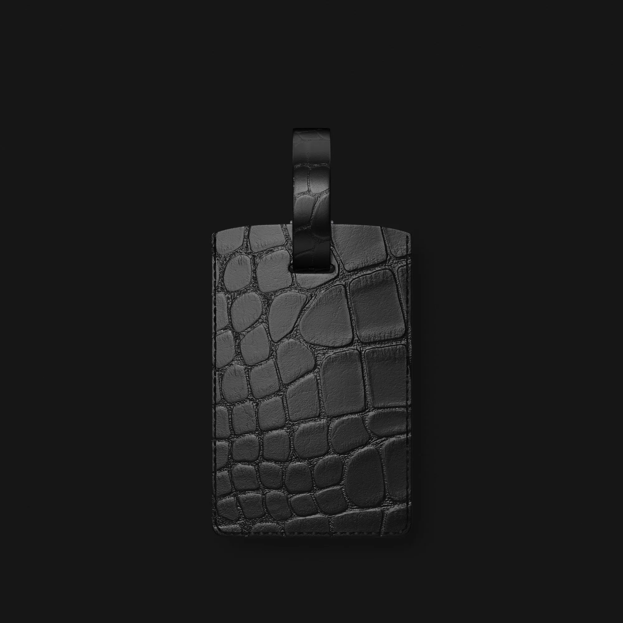 Accessory Luggage Tag Edition Black In Alligator
