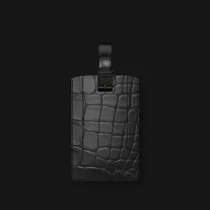 Accessory Luggage Tag Edition Black In Alligator