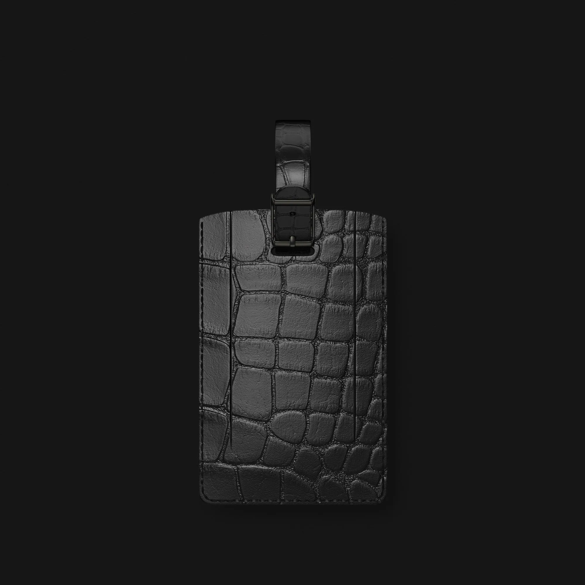 Accessory Luggage Tag Edition Black In Alligator