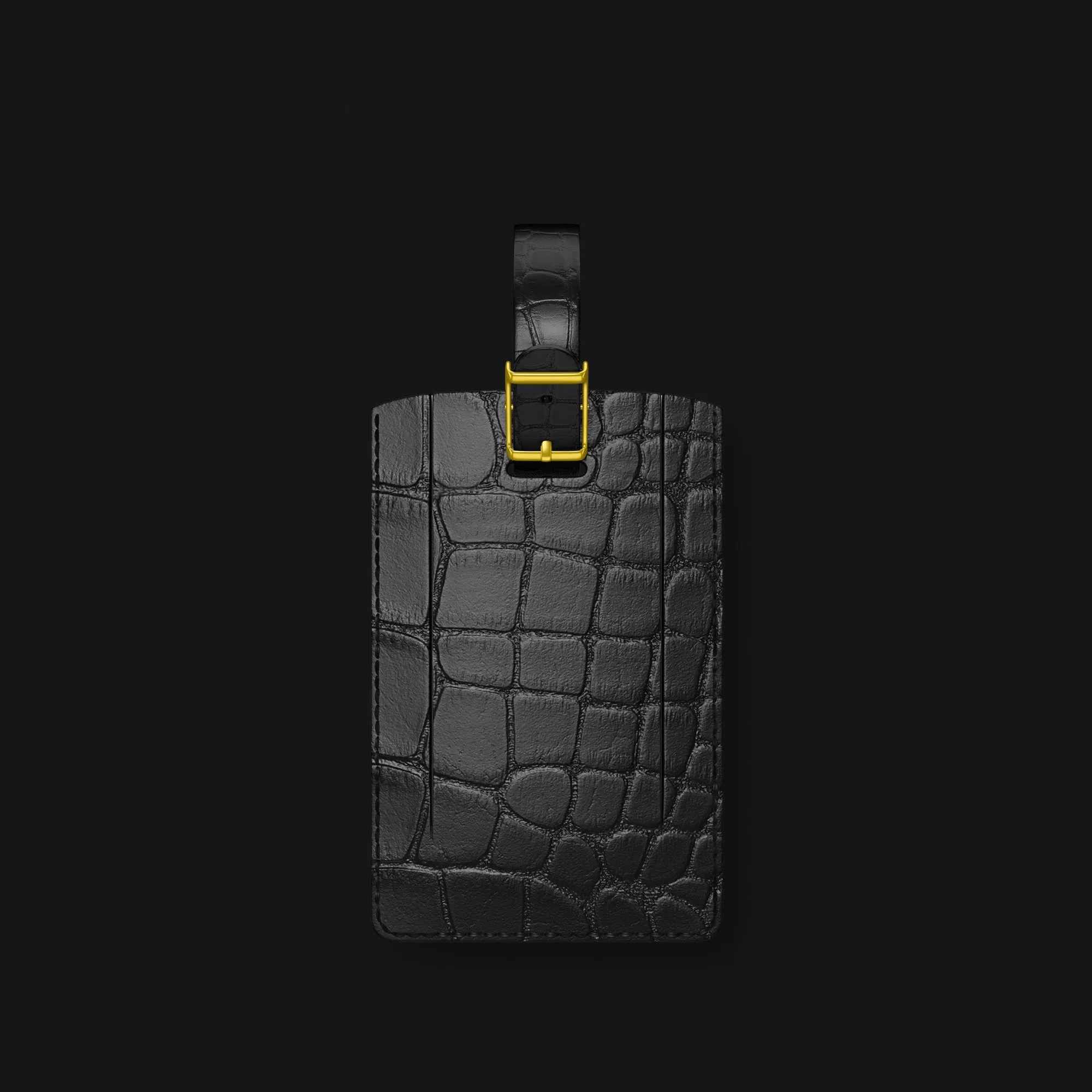 Accessory Luggage Tag Edition Black In Alligator