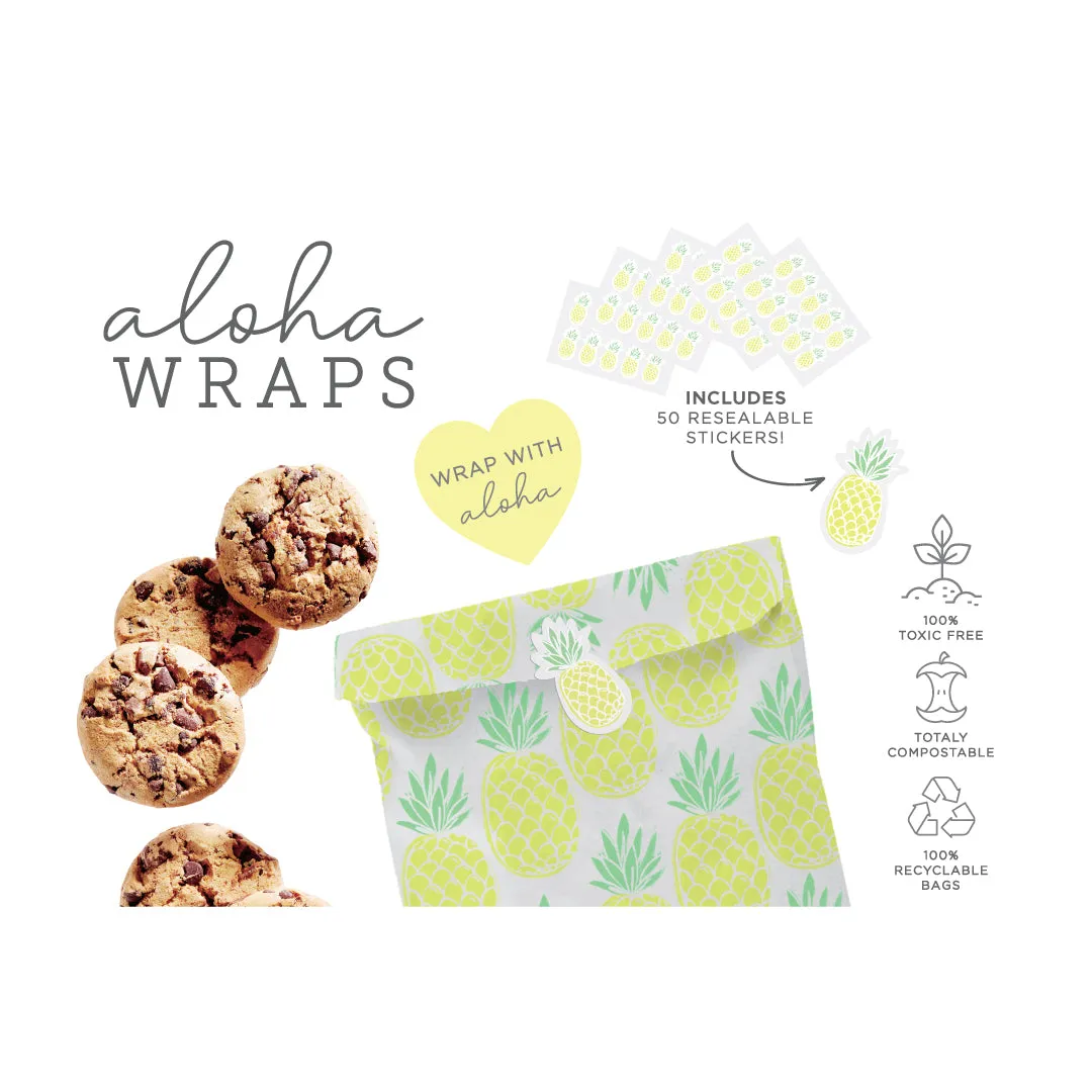 Aloha Wraps Juicy Pineapple Sandwich Bags