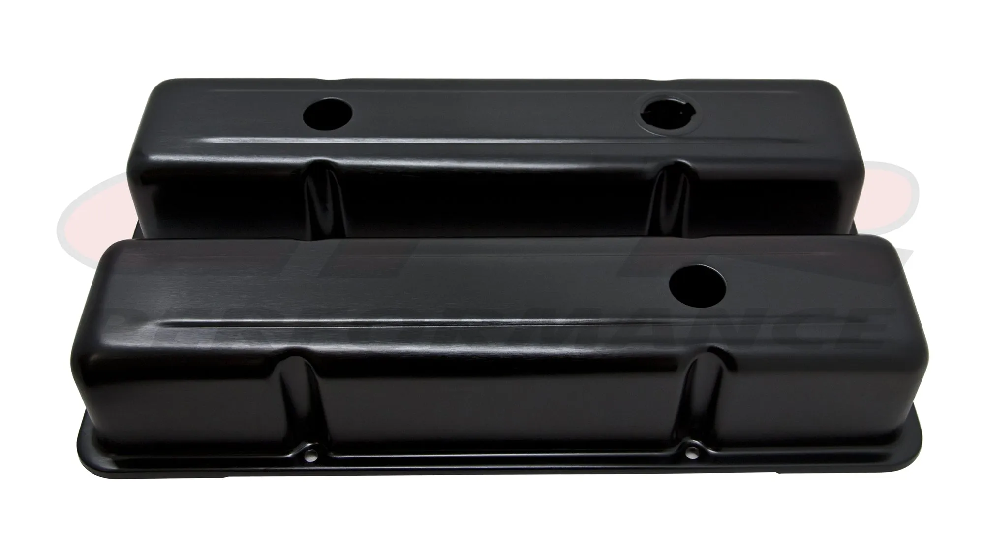 ALUMINUM STAMPED OE STYLE TALL VALVE COVERS CHEVY SB 283-400 - ANODIZED BLACK