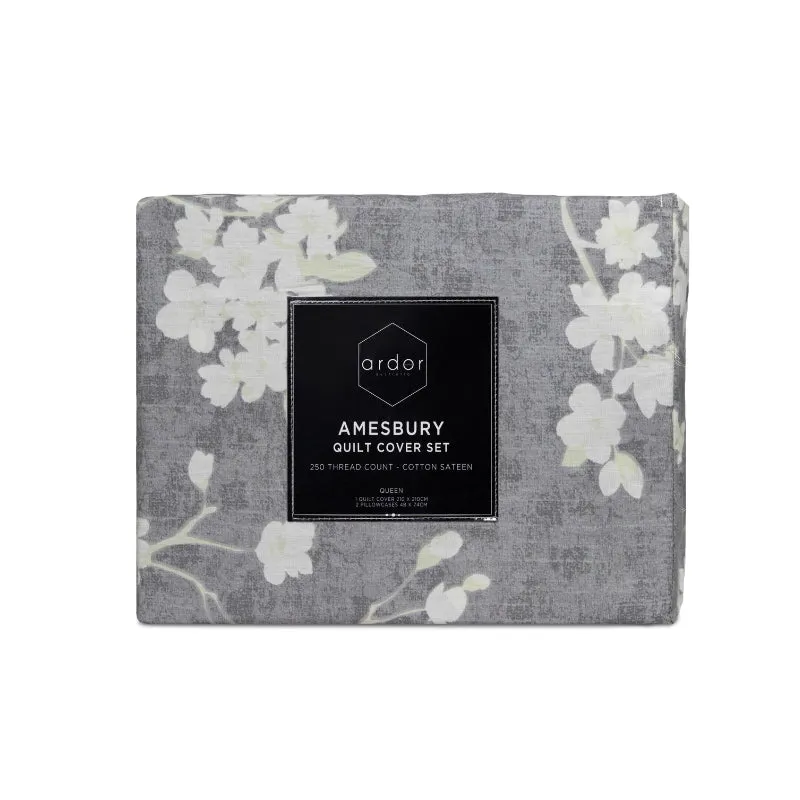 Ardor Amesbury Natural Quilt Cover Set