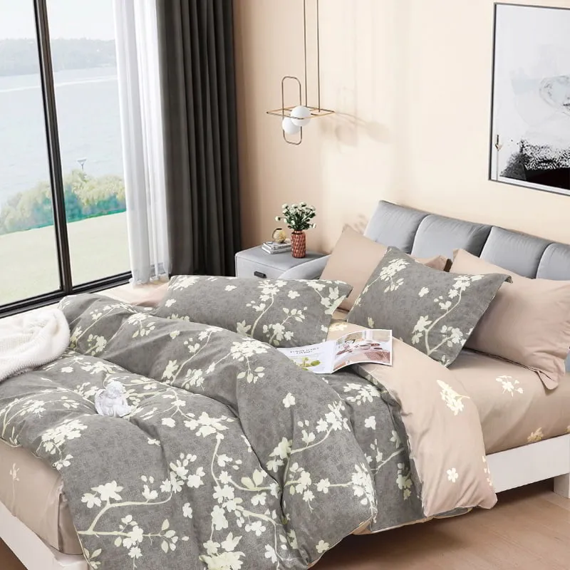 Ardor Amesbury Natural Quilt Cover Set