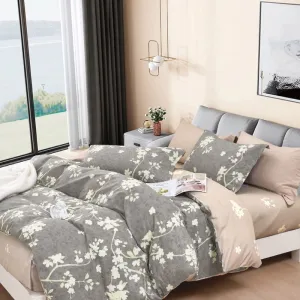 Ardor Amesbury Natural Quilt Cover Set