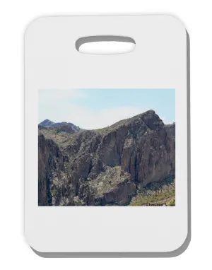 Arizona Saguaro Lake Mountains Thick Plastic Luggage Tag