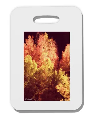 Autumn In Aspen Thick Plastic Luggage Tag