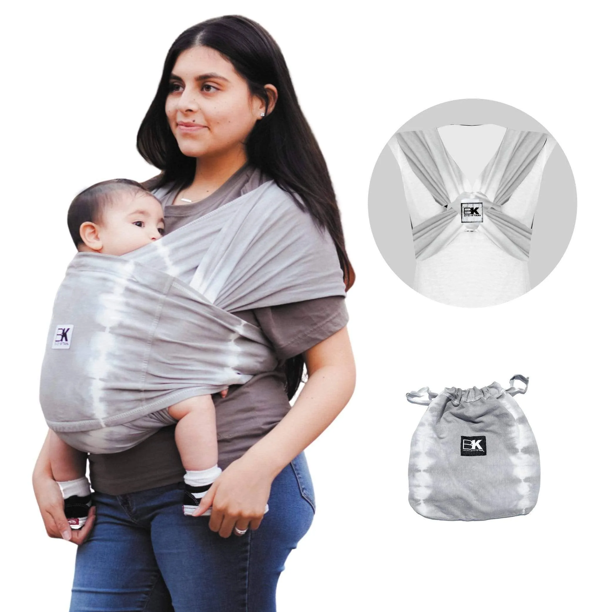 Baby K'tan Print Baby Carrier | Graphite Grey