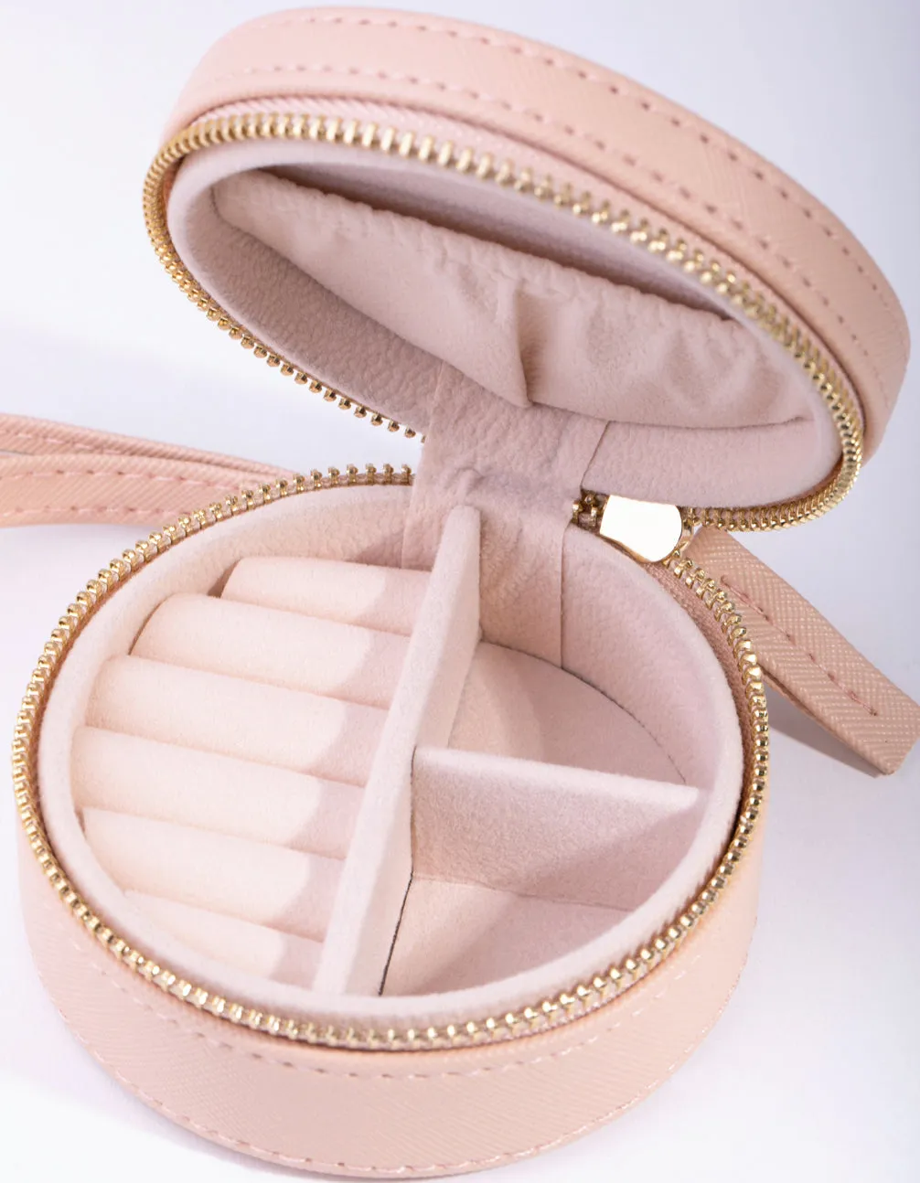 Blush Round Jewellery Box