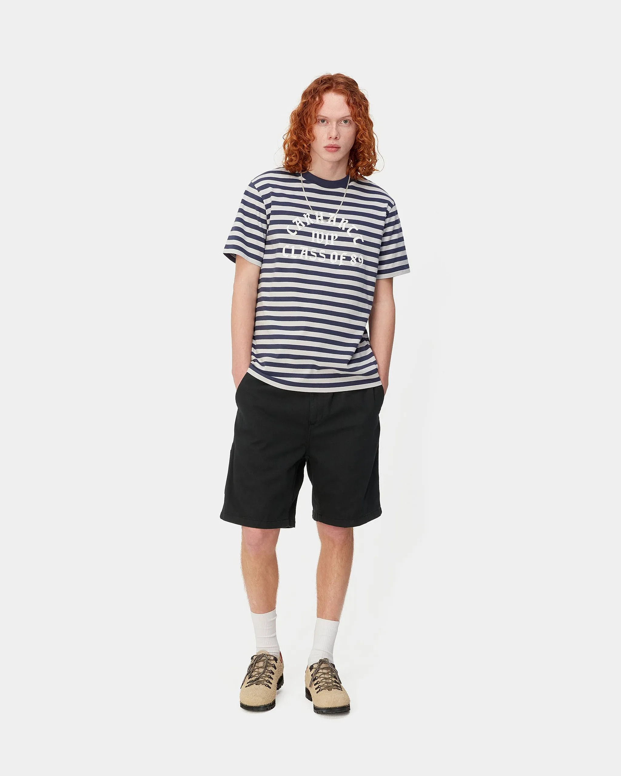 Carhartt WIP Flint Shorts - Black Garment Dyed