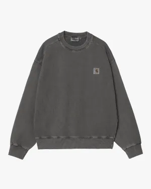Carhartt WIP Nelson Sweat - Graphite Garment Dyed