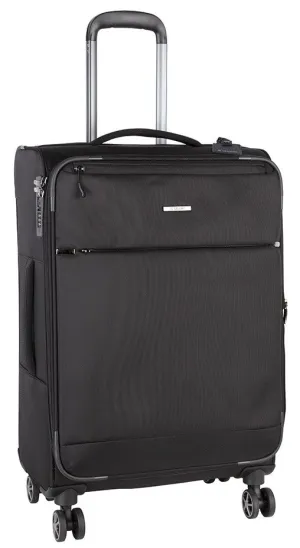 Cellini Smartcase Medium 4 Wheel Trolley Case | Jet Black