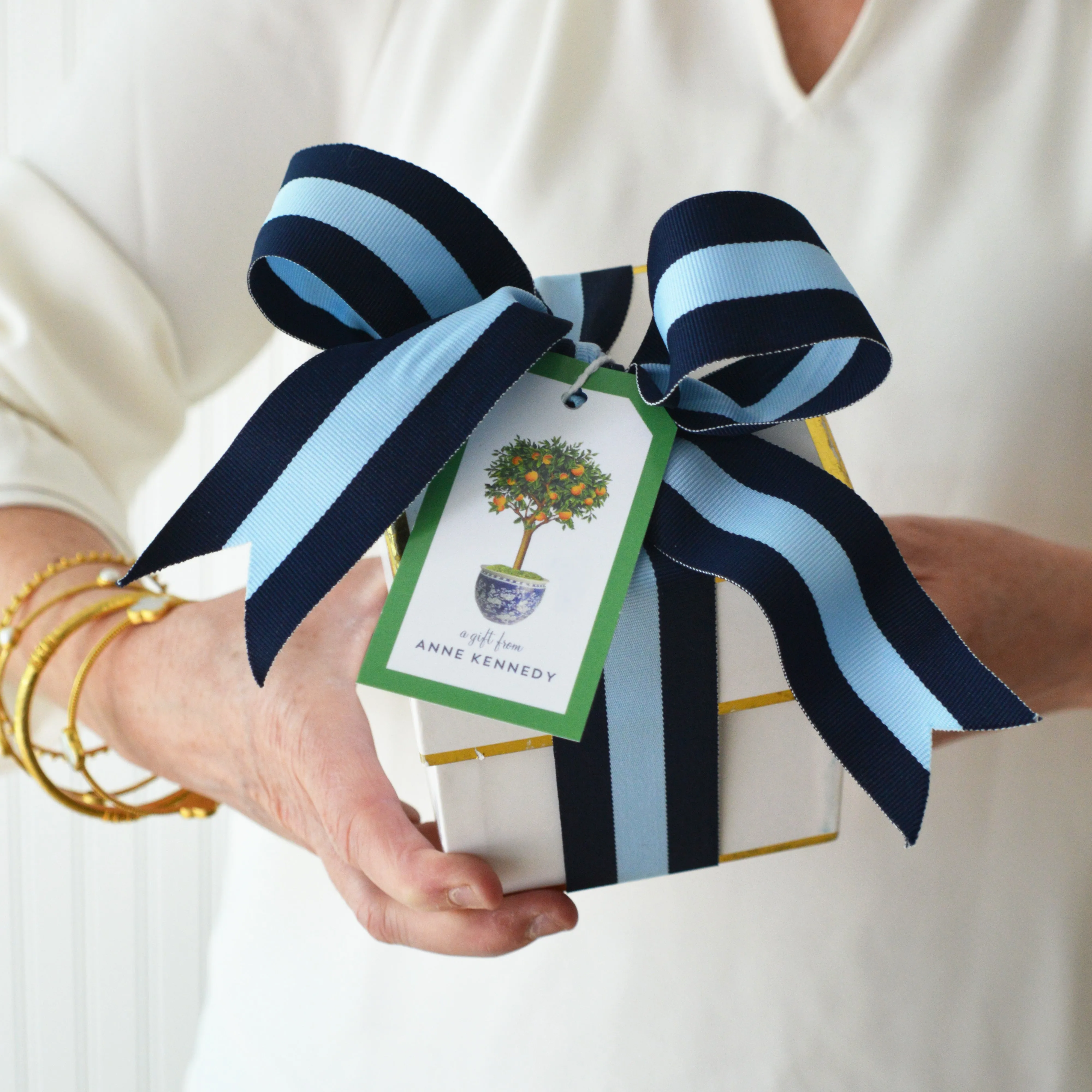 Citrus Topiary Tree Personalized Gift Tags