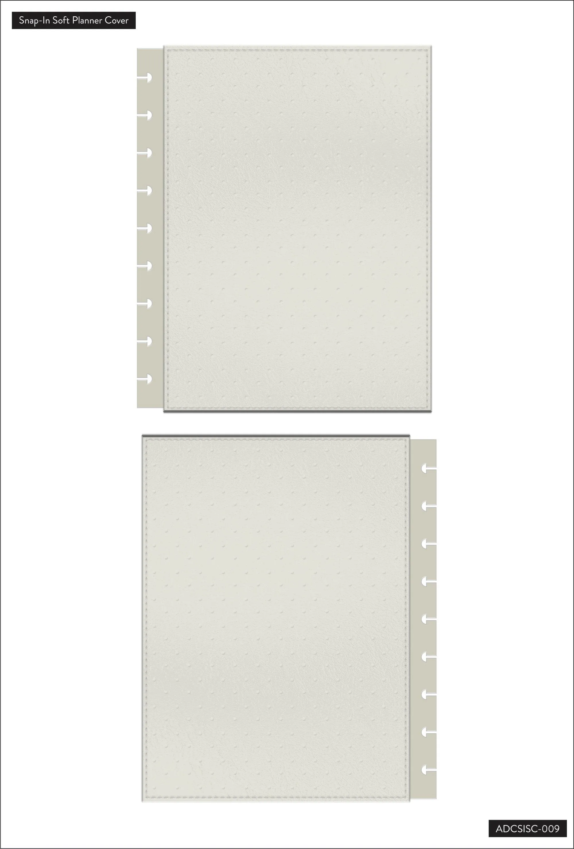Classic Snap In Soft Covers - Light Neutral