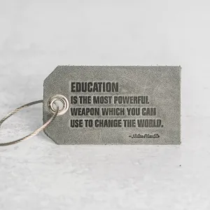 Education is Powerful Backpack Luggage Tag | Back to School