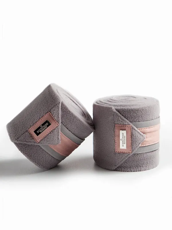 EQUESTRIAN STOCKHOLM DUSTY PINK POLO WRAPS