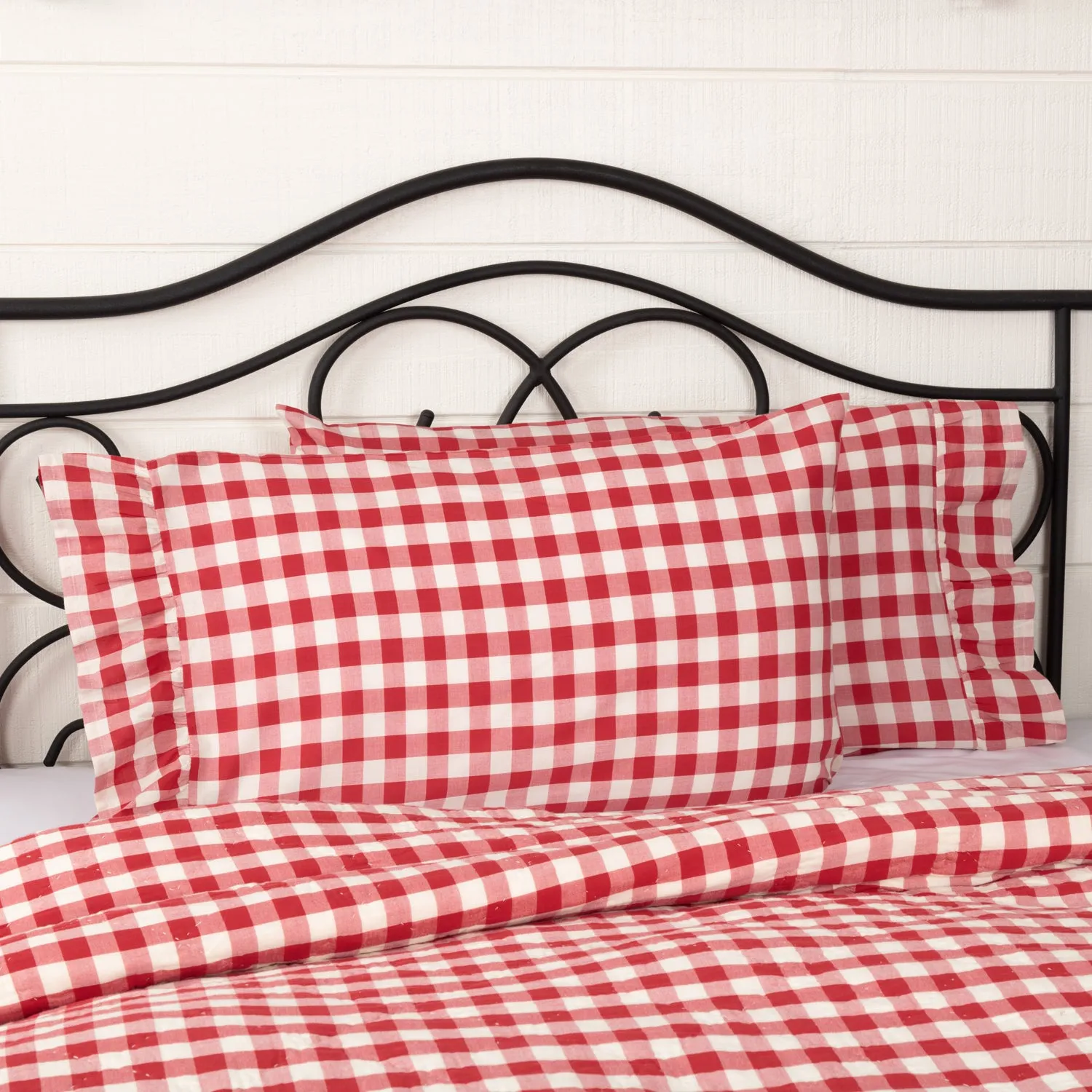 Farmhouse Pillow Case Set of 2 Annie Buffalo Check Bedroom Decor VHC Brands