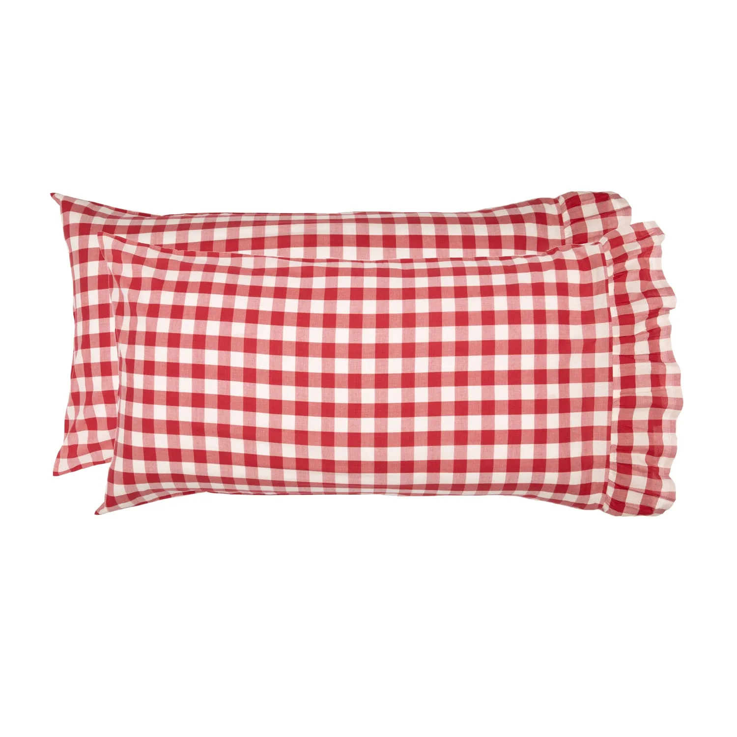 Farmhouse Pillow Case Set of 2 Annie Buffalo Check Bedroom Decor VHC Brands