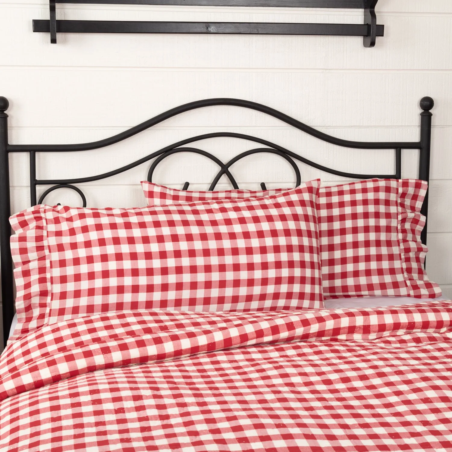 Farmhouse Pillow Case Set of 2 Annie Buffalo Check Bedroom Decor VHC Brands