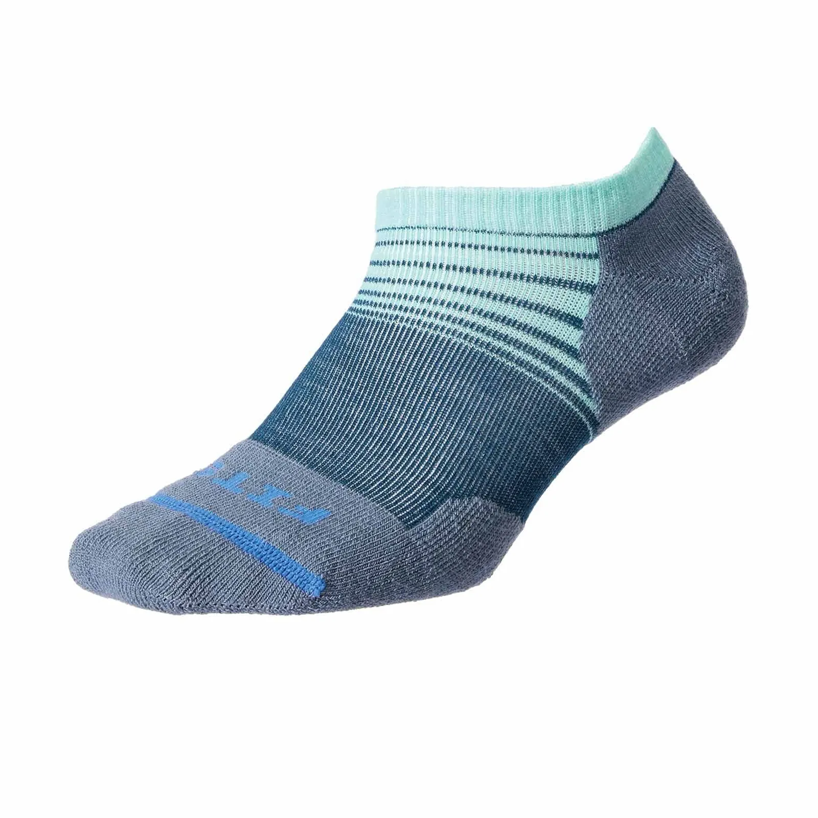 FITS F3108 Tri Stripe Light Cushion Runner Low Sock (Unisex) - Reflecting Pond/Stormy Weather