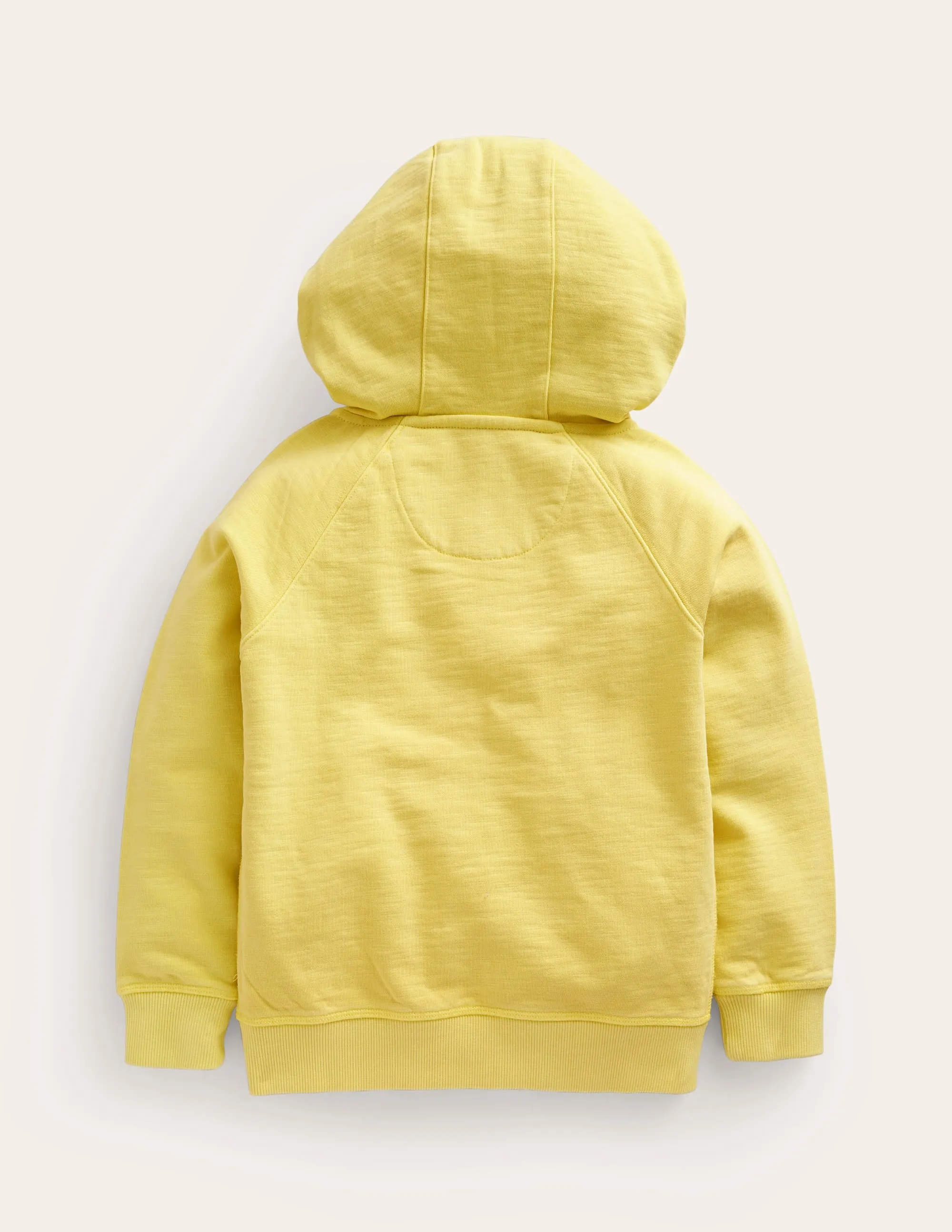 Garment Dye Zip-Through Hoodie-Zest Yellow