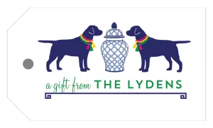 Ginger Jar   Dogs Personalized Gift Tags