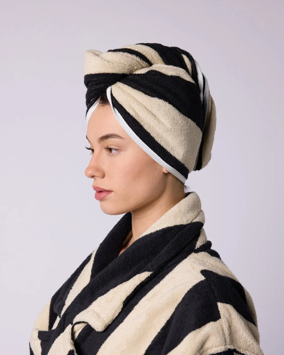Hair Wrap - Vanilla Bean Stripes