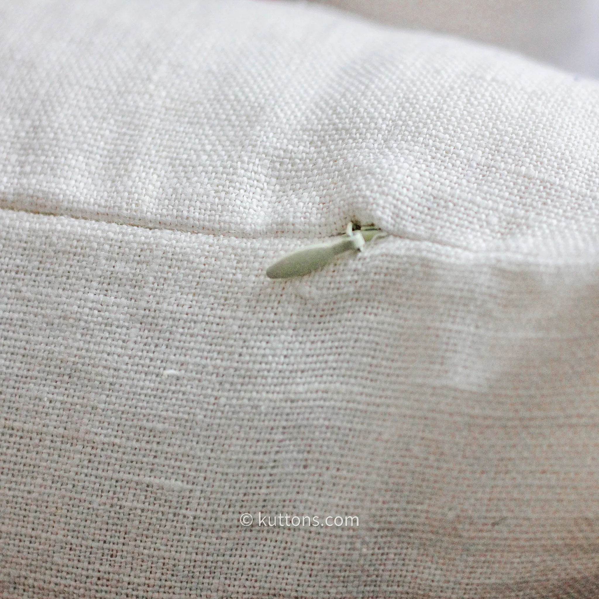Hand-Embroidered 100% Linen Gauze Pillow Cover - Fringed Edges | Handmade, 16x24"