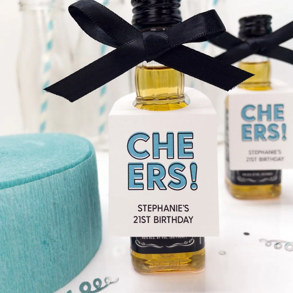 Happy Birthday Mini Bottle Tags