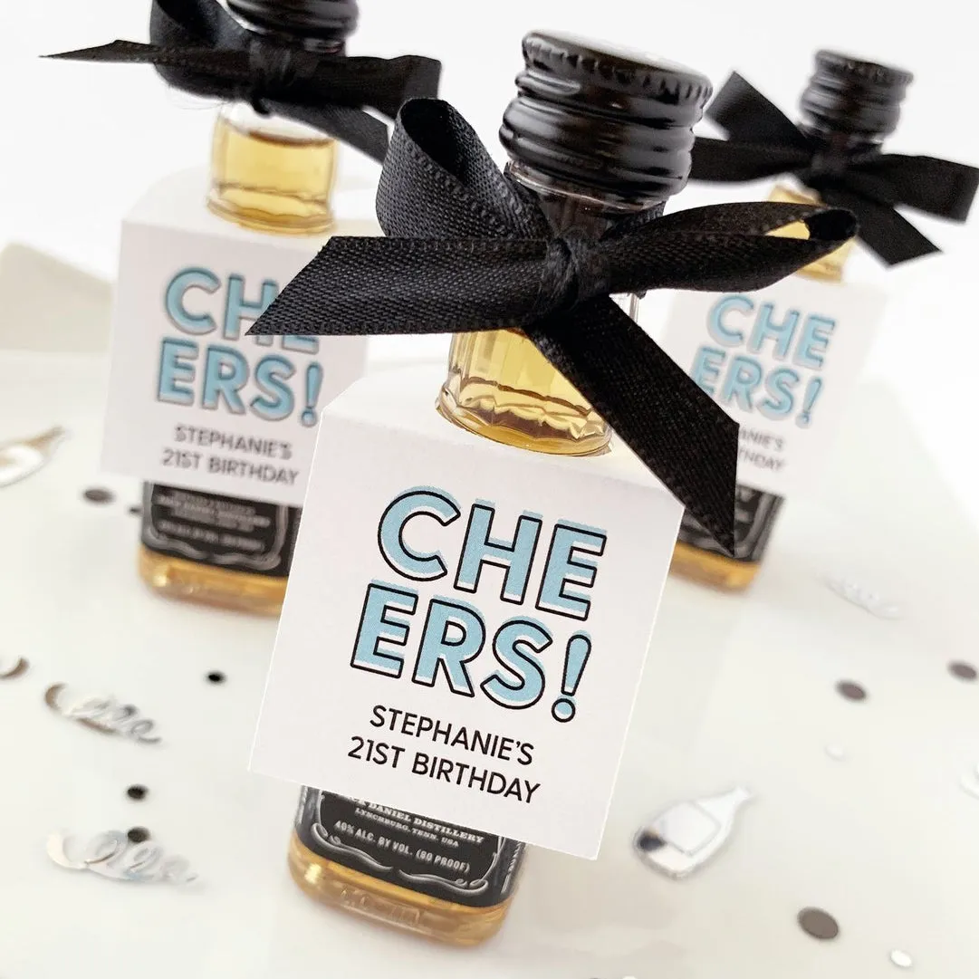 Happy Birthday Mini Bottle Tags