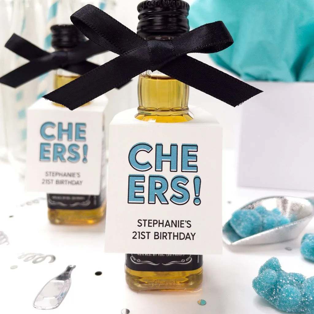 Happy Birthday Mini Bottle Tags