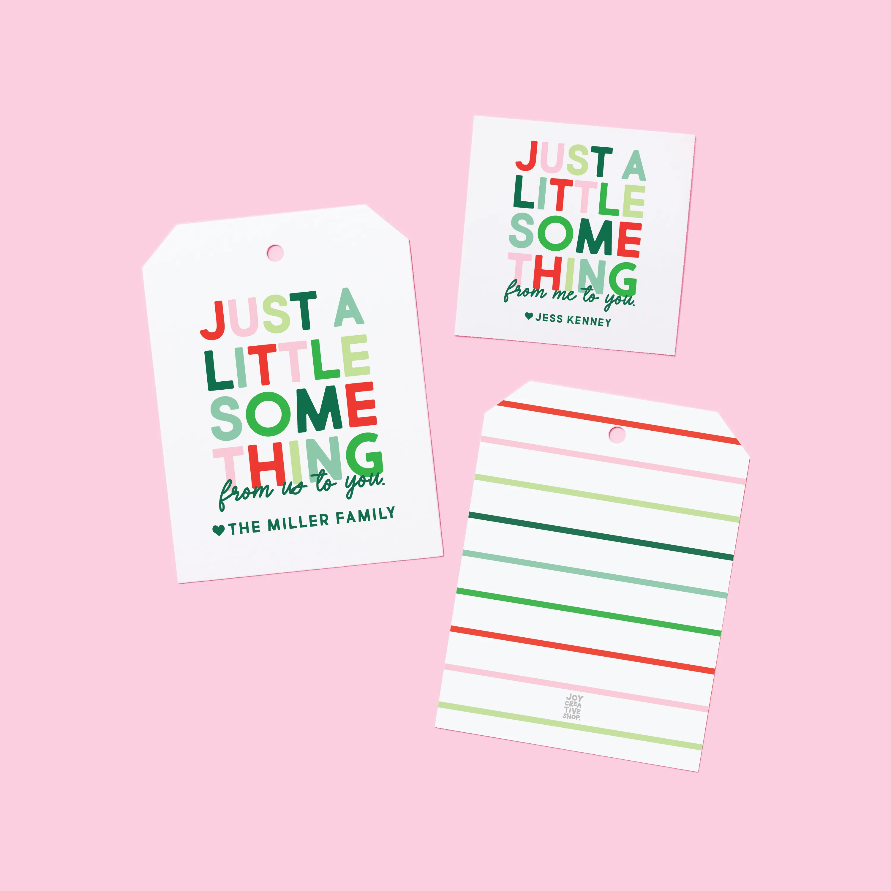 *Holiday* Just a Little Something Gift Tag or Sticker
