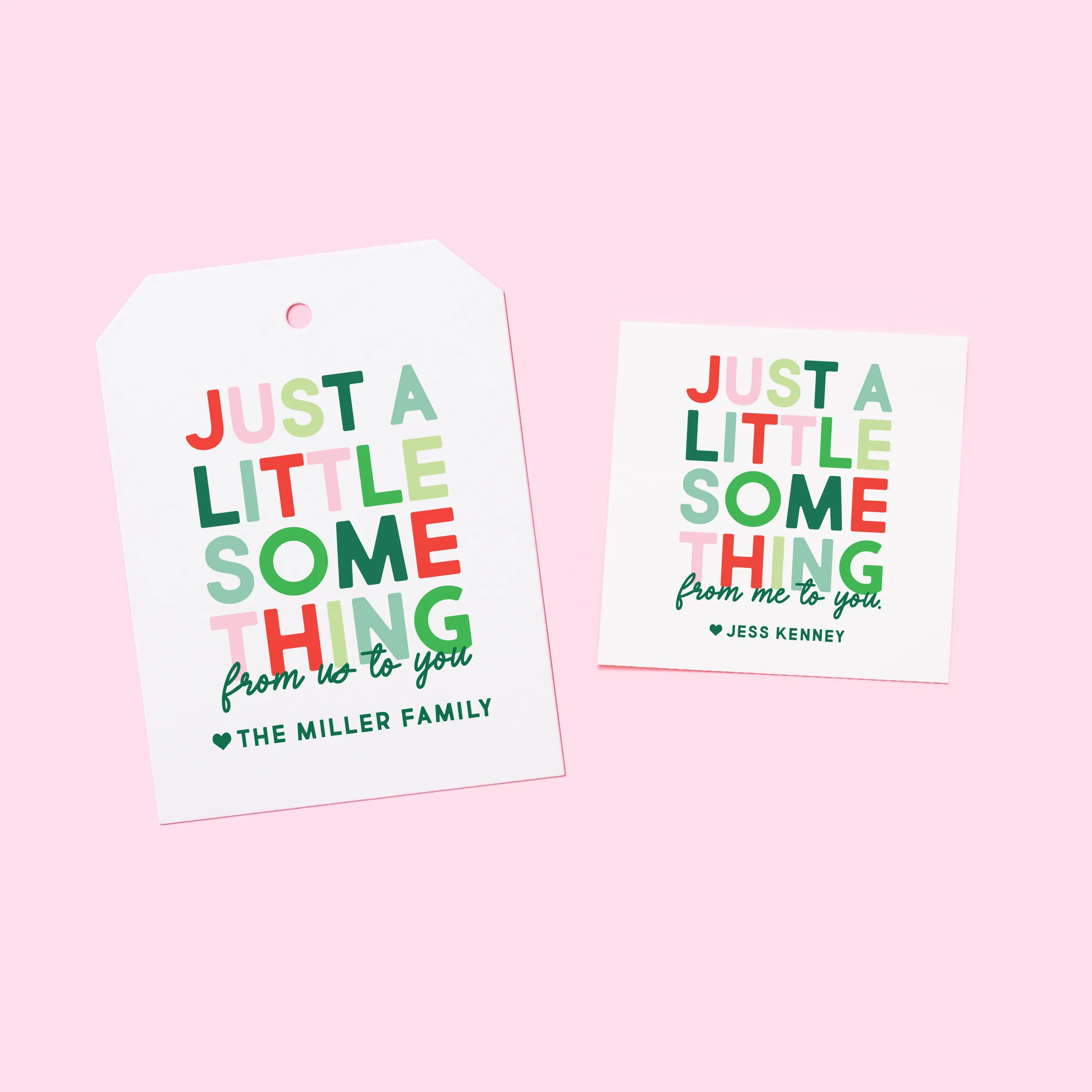 *Holiday* Just a Little Something Gift Tag or Sticker