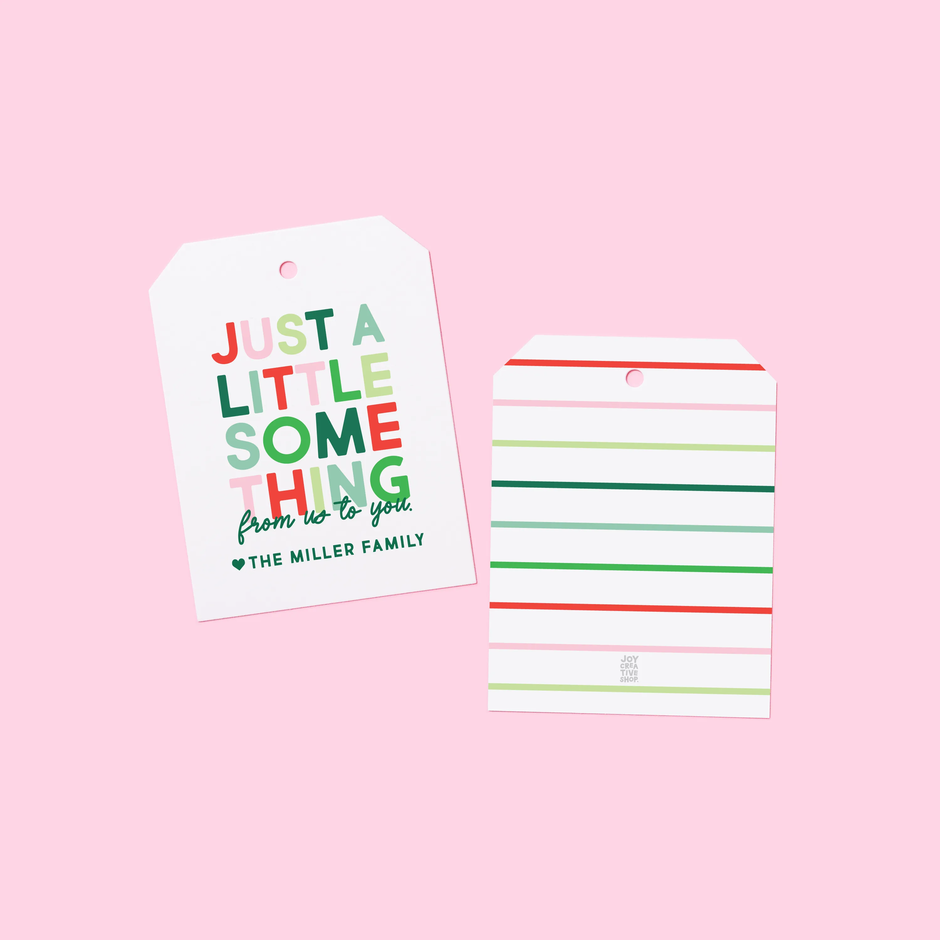 *Holiday* Just a Little Something Gift Tag or Sticker