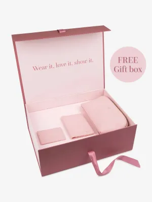 Leather Gift Set Pink