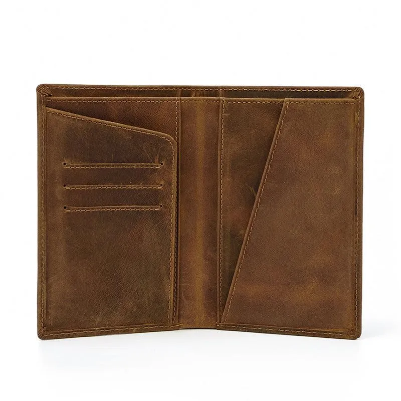 Leather Passport Mad Horse Leather Wallet