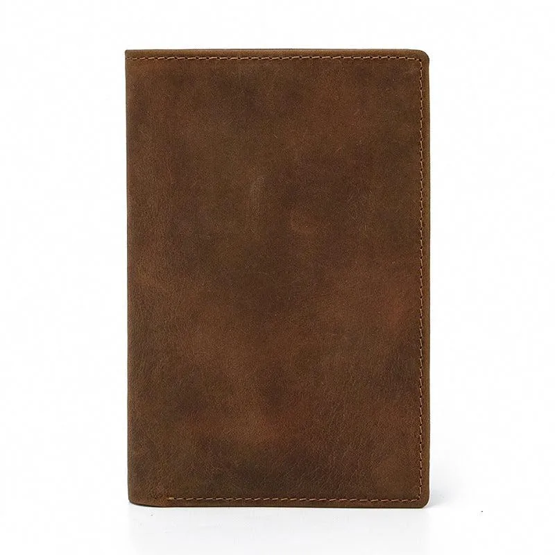 Leather Passport Mad Horse Leather Wallet