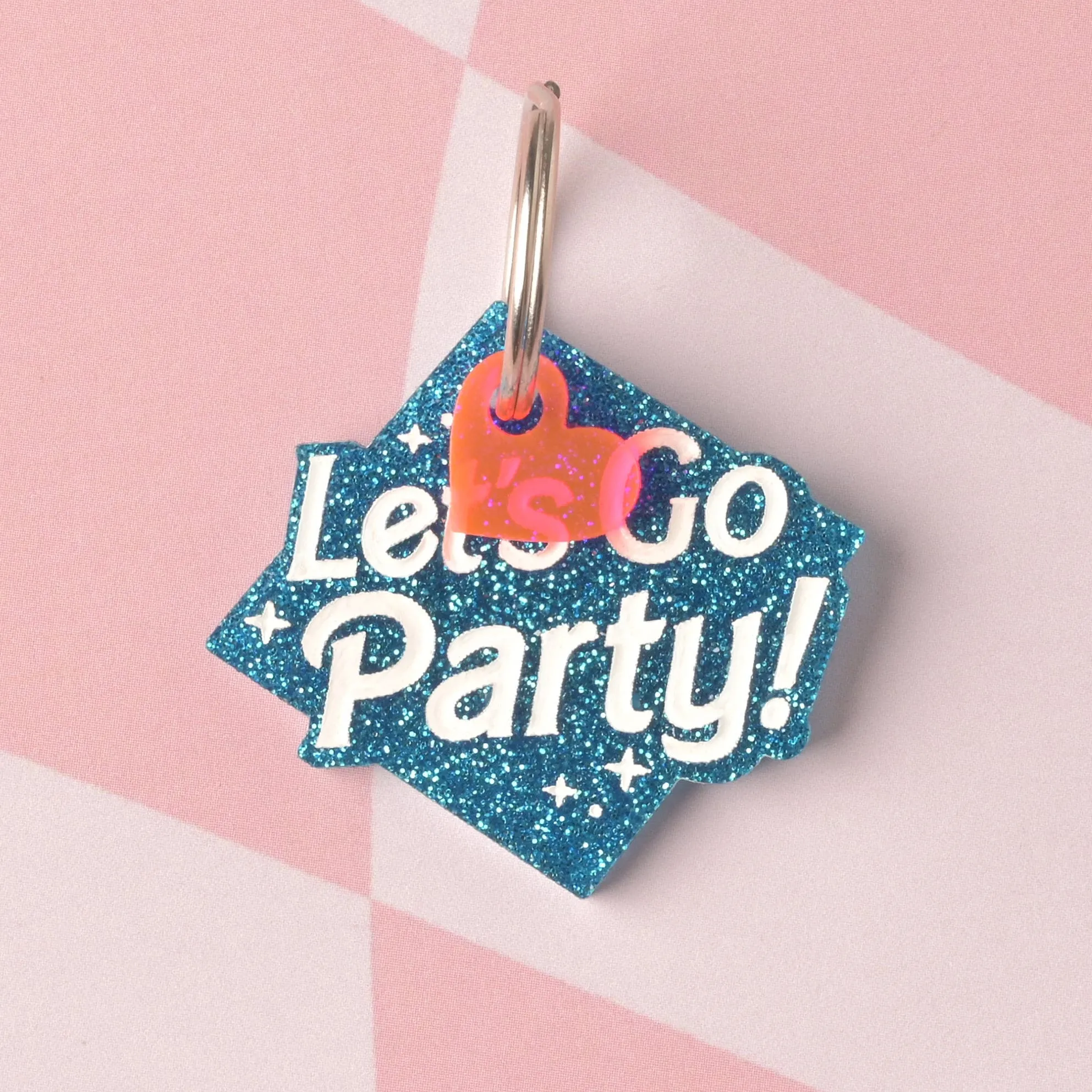 Let's Go Party Personalized Pet Tag