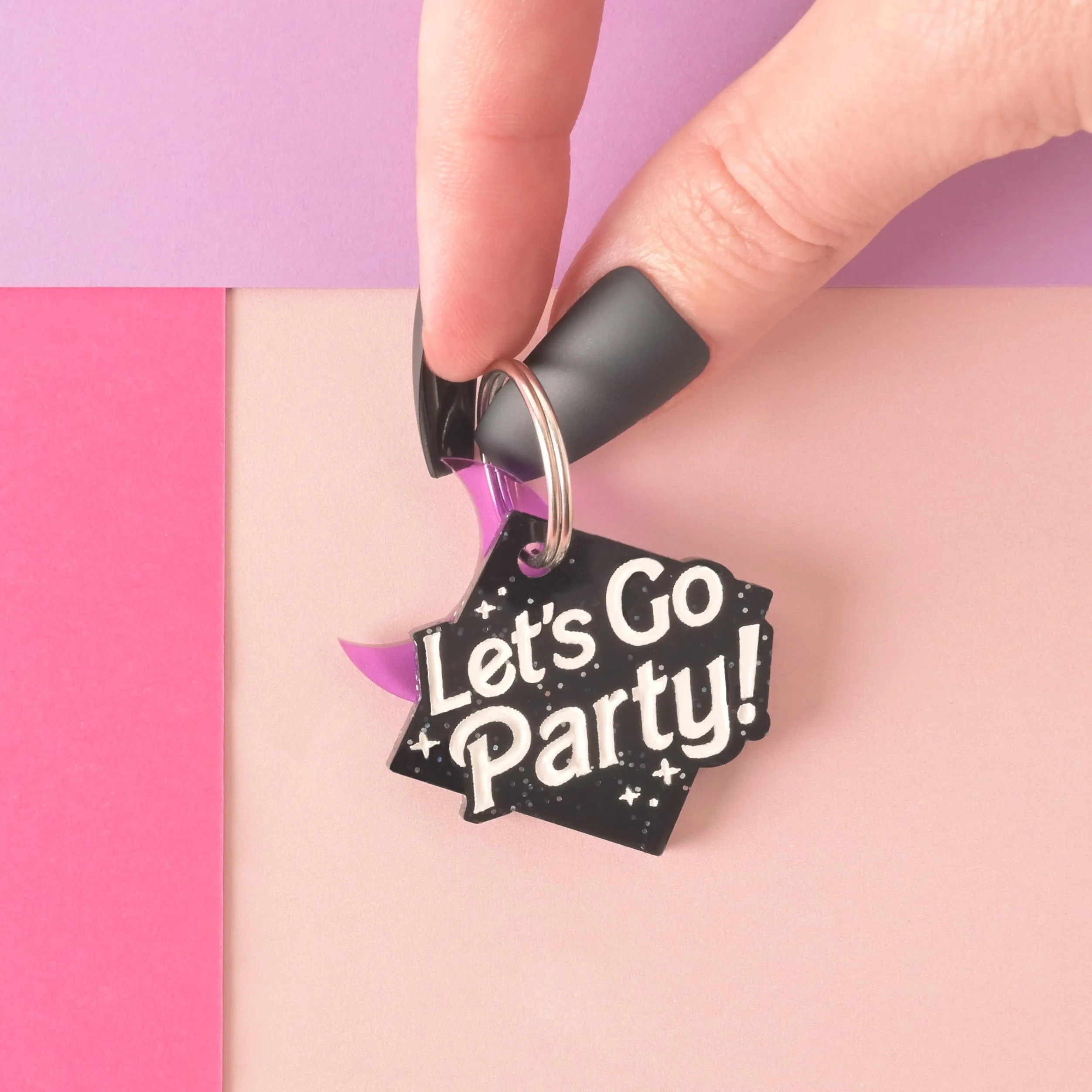 Let's Go Party Personalized Pet Tag
