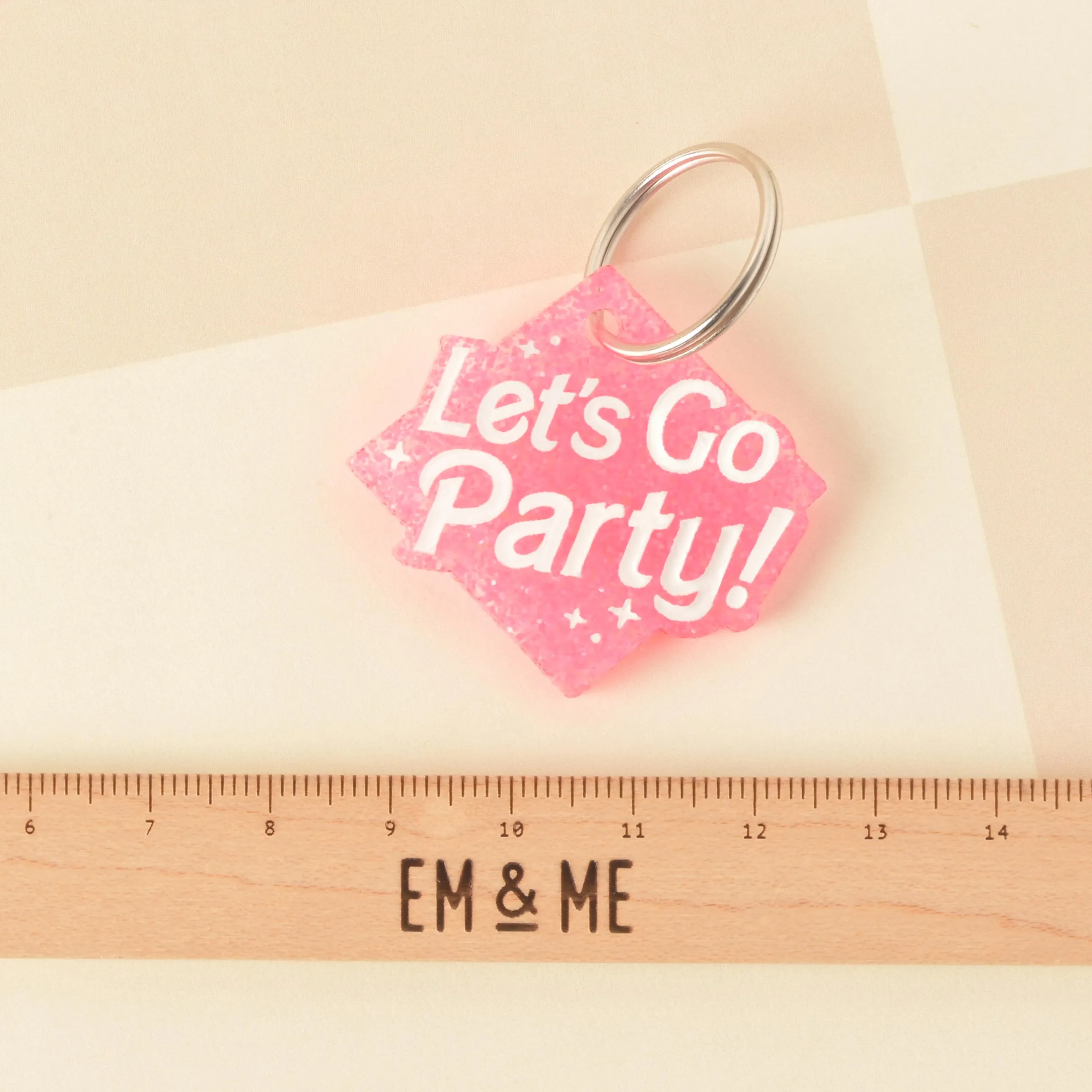 Let's Go Party Personalized Pet Tag