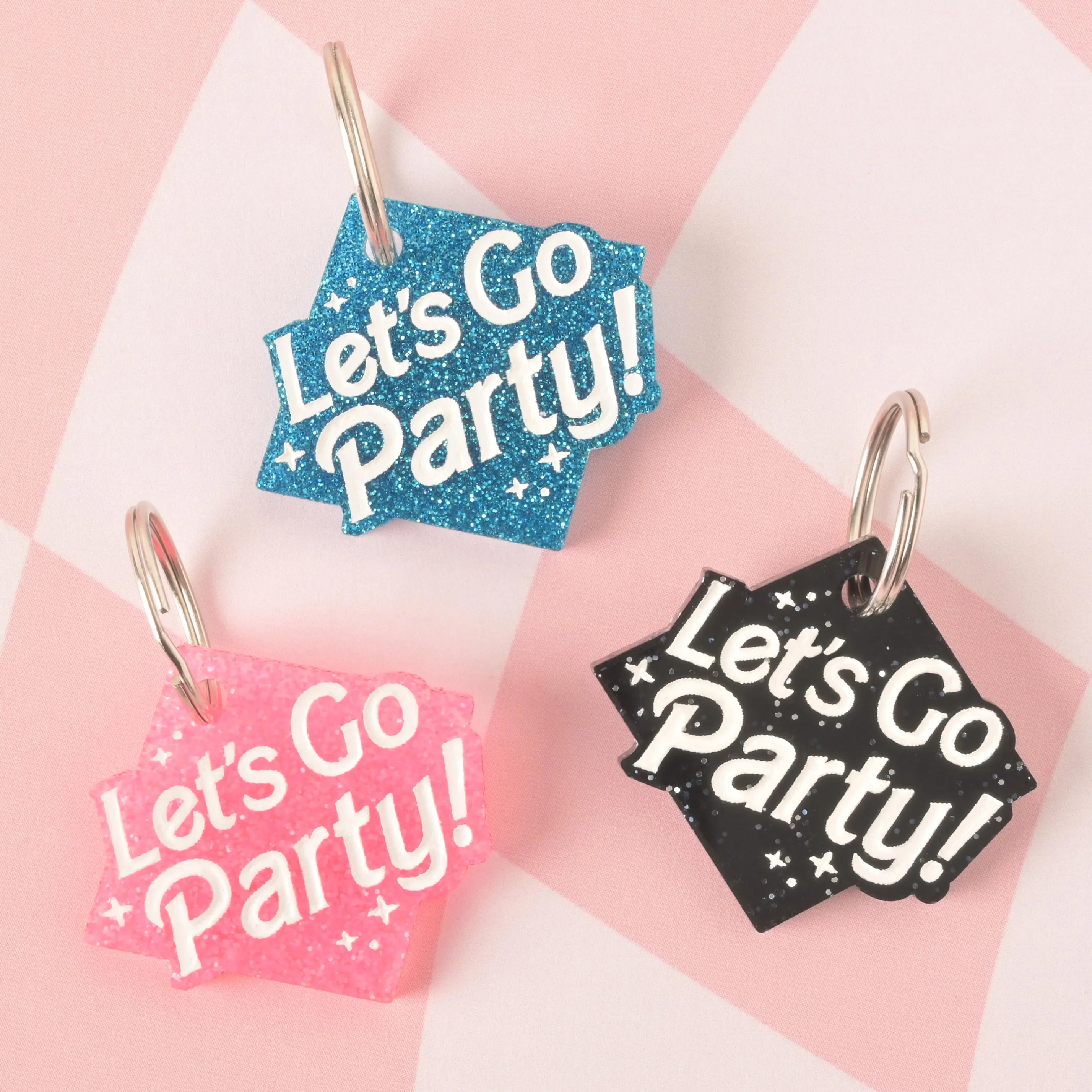 Let's Go Party Personalized Pet Tag