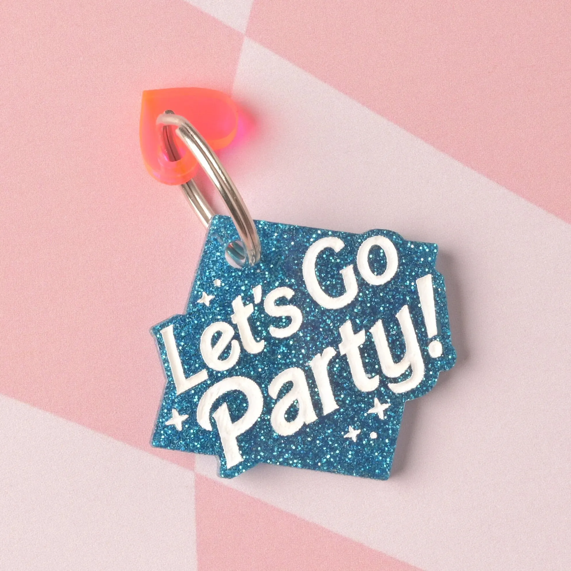 Let's Go Party Personalized Pet Tag