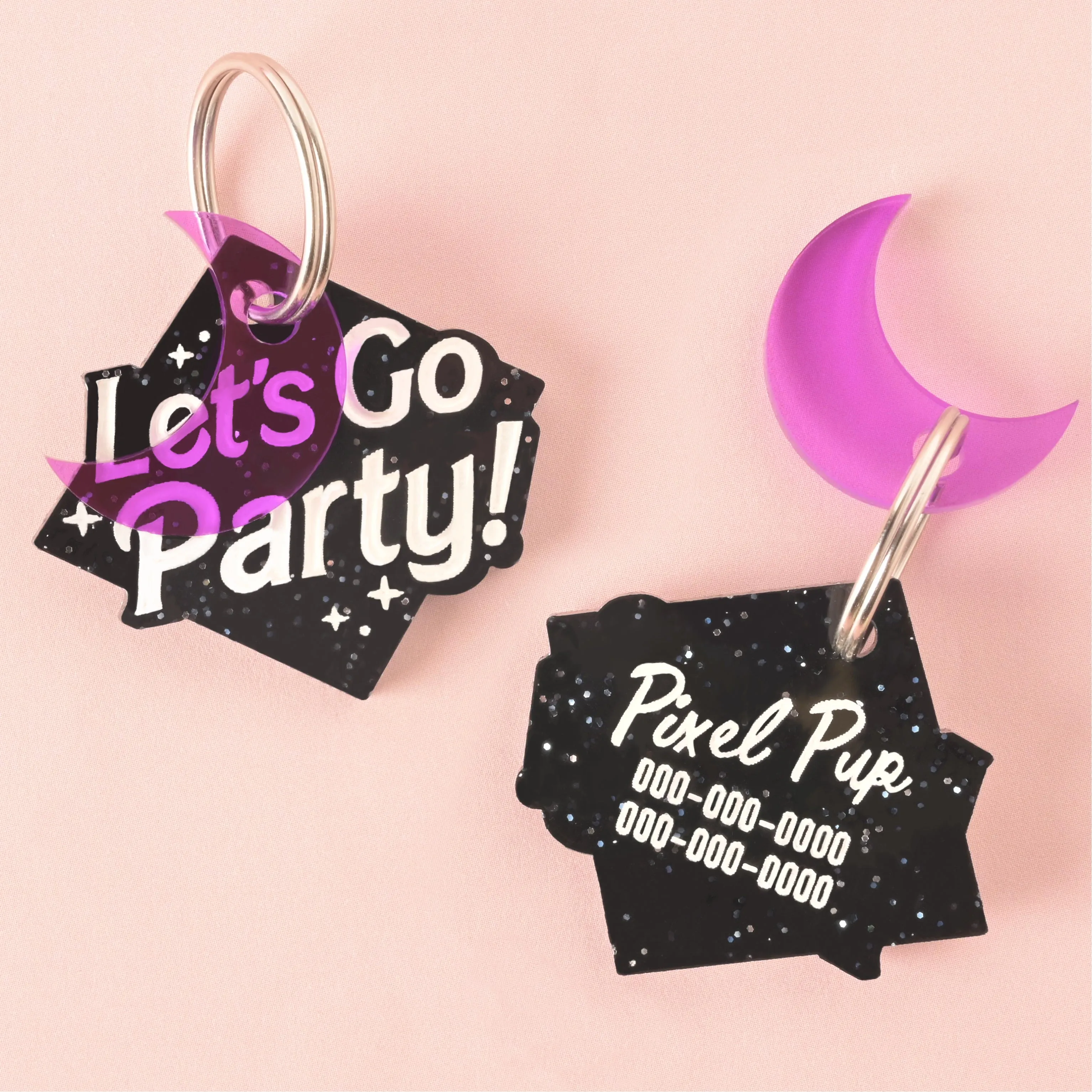 Let's Go Party Personalized Pet Tag