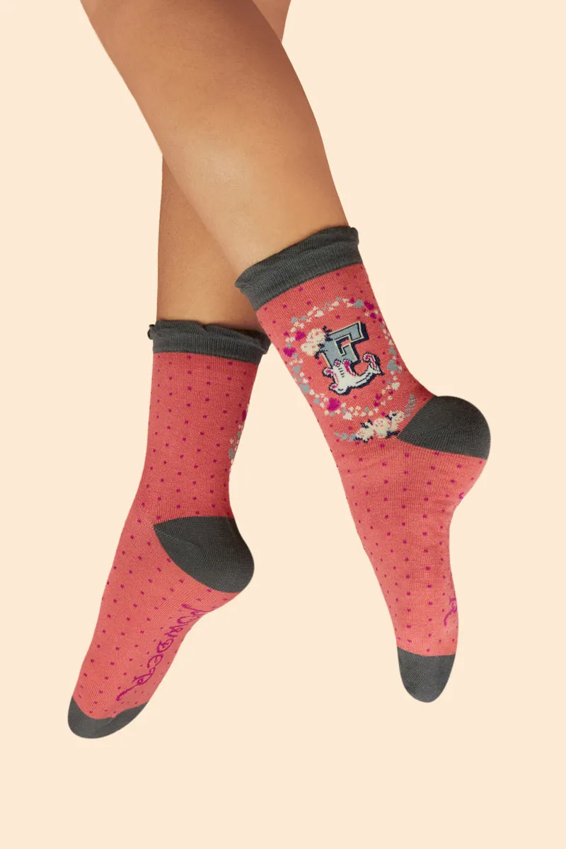 Letter Socks - E