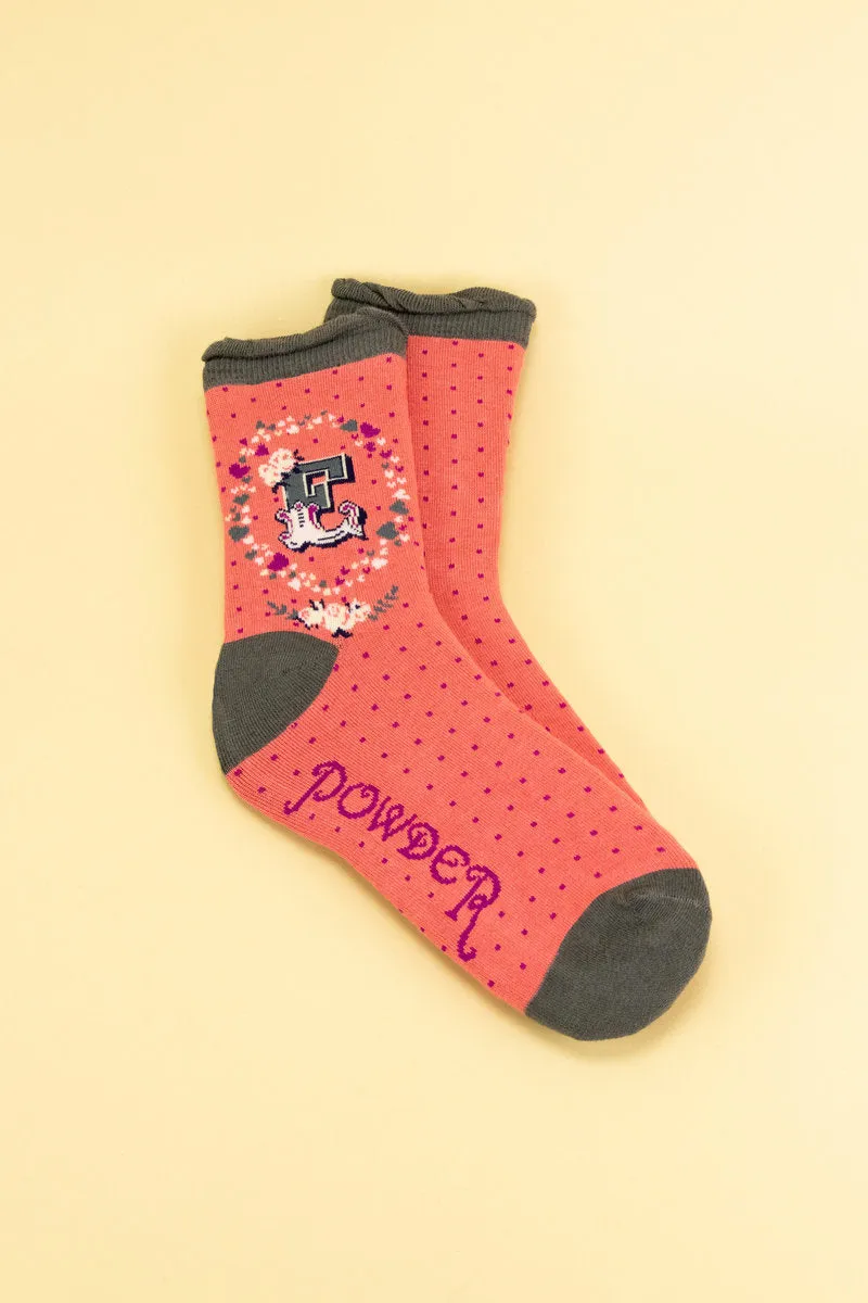 Letter Socks - E