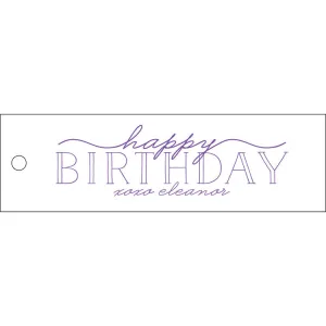 Letterpress Gift Tag Birthday 8