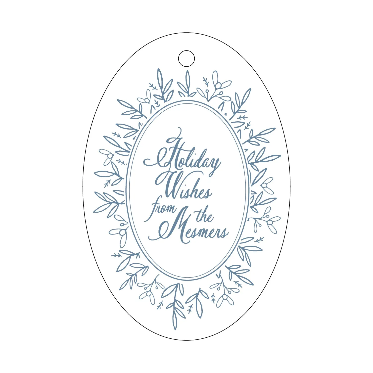 Letterpress Gift Tag Holiday 21