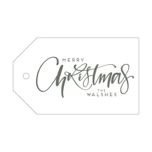 Letterpress Gift Tag Holiday 8